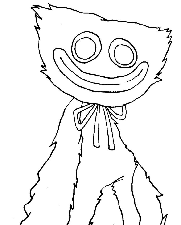 Fnf Huggy Wuggy Poppy Coloring Pages